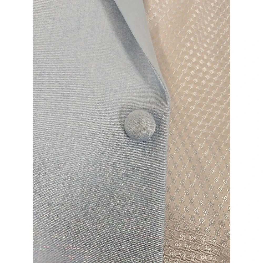 J Ferrar Suit Jacket 38 Regular Slim Fit Blue Wrinkle Recovery Stretch Shimmer